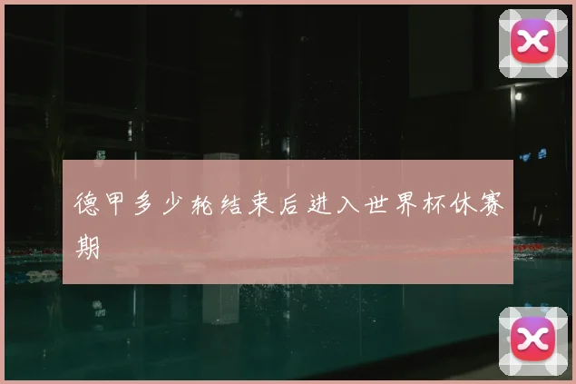 德甲多少轮结束后进入世界杯休赛期
