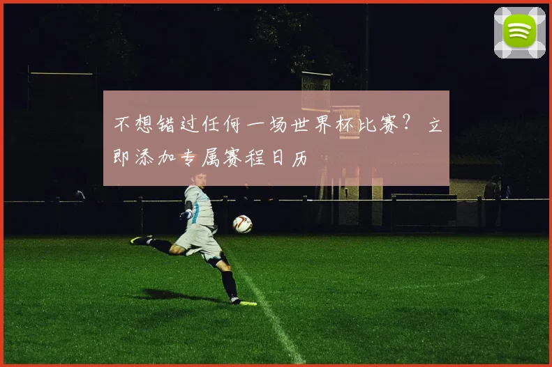 不想错过任何一场世界杯比赛?立即添加专属赛程日历