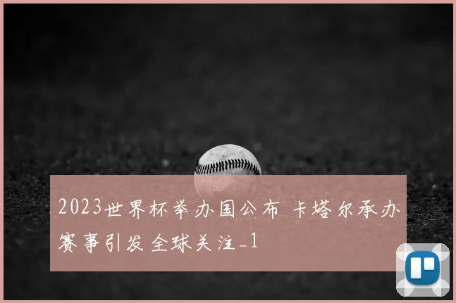 2023世界杯举办国公布 卡塔尔承办赛事引发全球关注_1